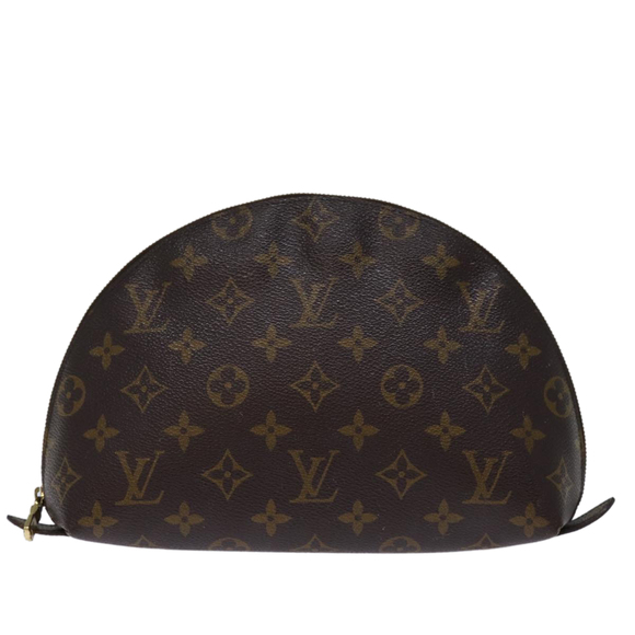 LOUIS VUITTON Monogram Trousse Demi Ronde Cosmetic Pouch M47520 LV Auth 76931 - Picture 13 of 16